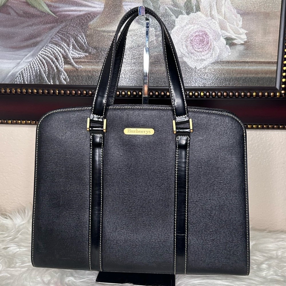 Burberry Black Leather Bag